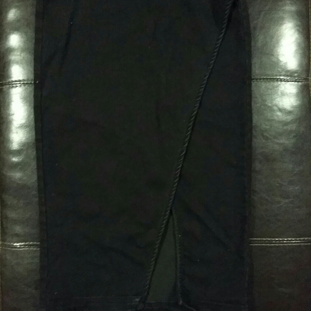 Black split skirt